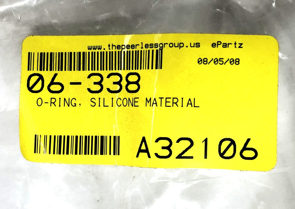 Unbranded Silicon O-Ring A32106 (06-338) [Lot of 6] NOS
