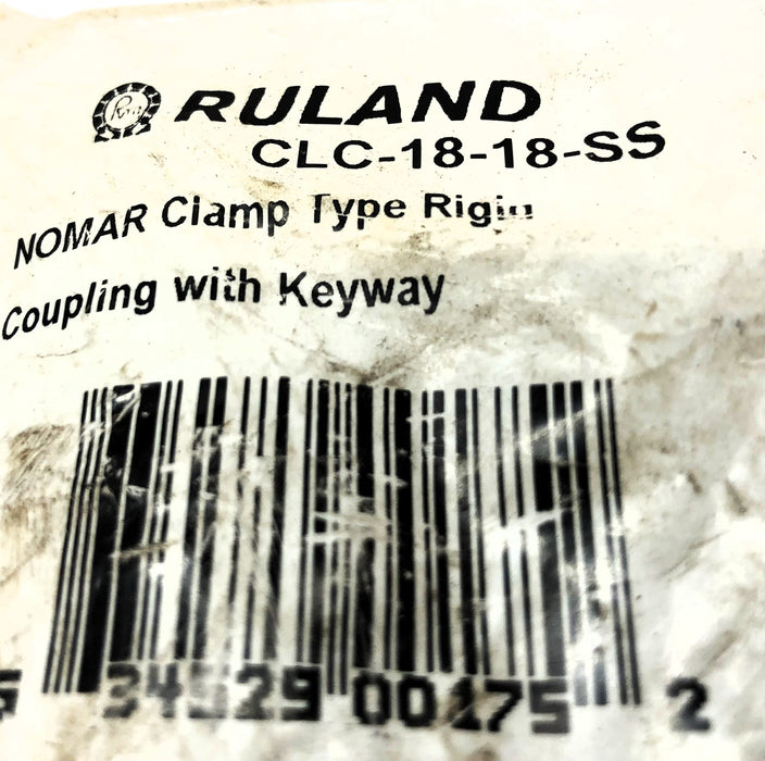 Ruland 1-1/8" Bores One Piece Coupling CLC-18-18-SS NOS