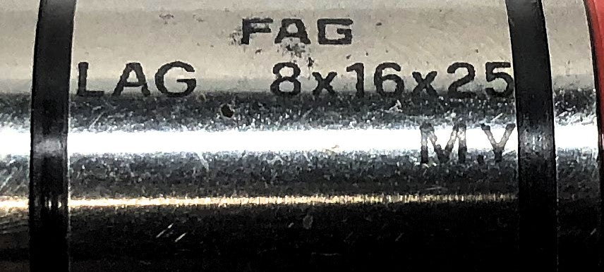 FAG Linear Bearing LAG8x16x25 NOS