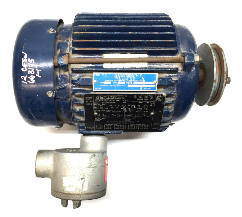 Marathon Motors Marine\Severe Duty Explosion Proof Motor DH143TTGN4026DDP USED