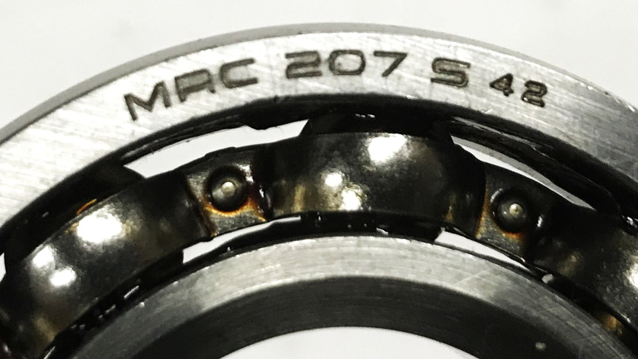 MRC Single Row Deep Groove Tapered Ball Bearing 207-S-42 NOS