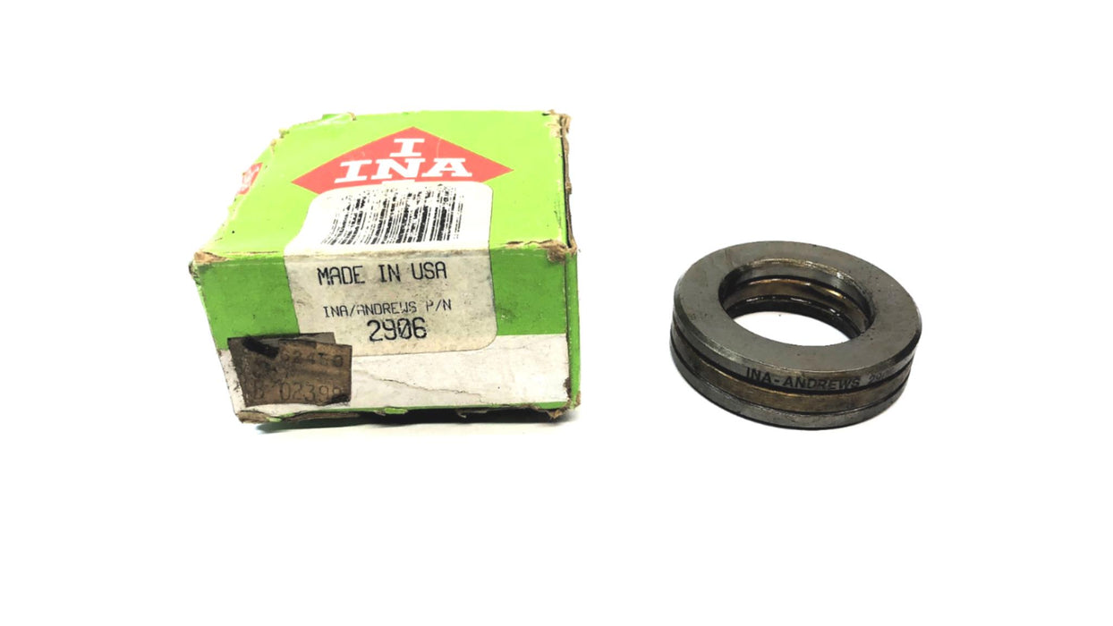 INA-Andrews Thrust Ball Bearing 2906 NOS