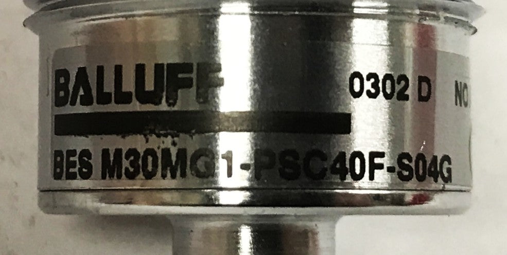 Balluff Proximity Sensor BESM30MG1-PSC40F-S04G NOS