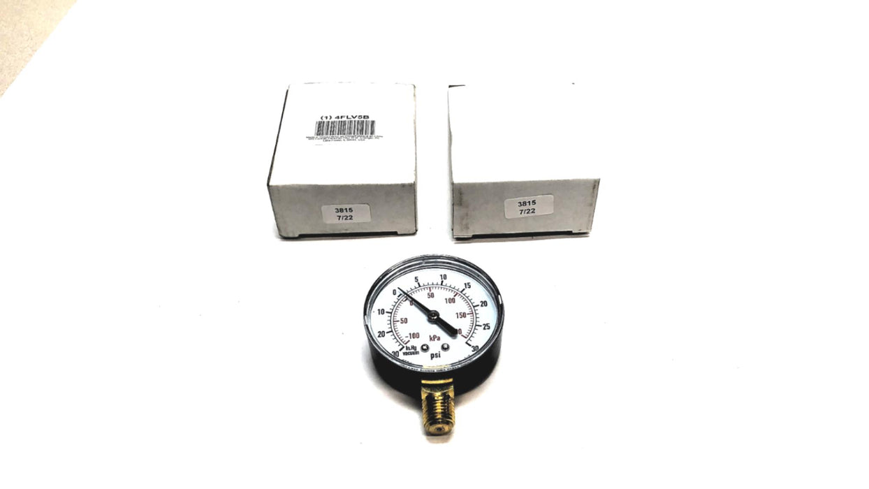 Unbranded Pressure Gauge 4FLV5B [Lot of 2] NOS