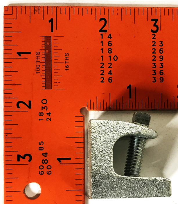 Unbranded 1/4 inch Galvanized Strut Channel Beam Clamp [Lot of 9] NOS