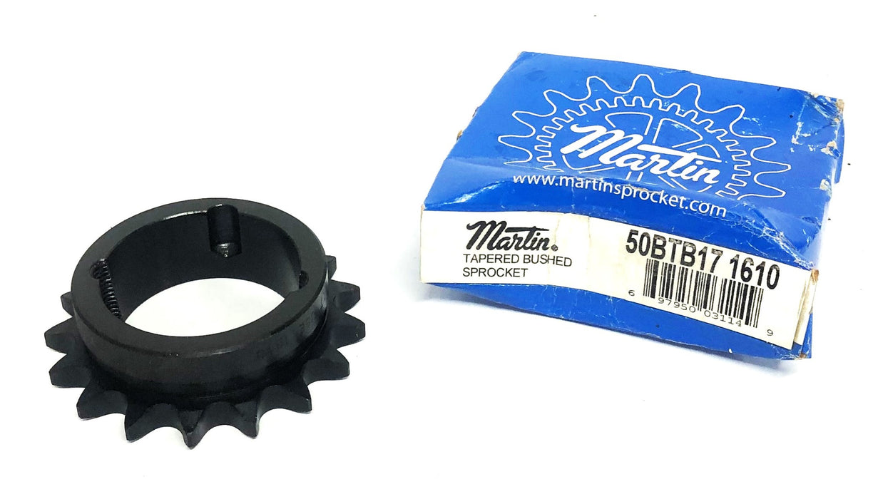 Martin 1610 Tapered Bore Roller Chain Sprocket 50BTB17 NOS