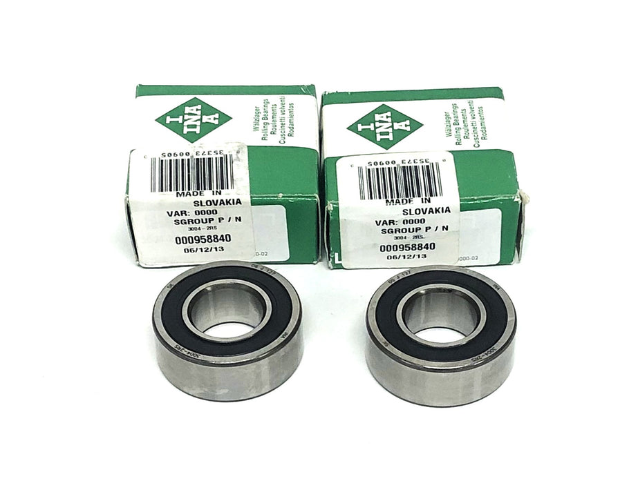 INA Ball Bearing 3004-2RS [Lot of 2] NOS