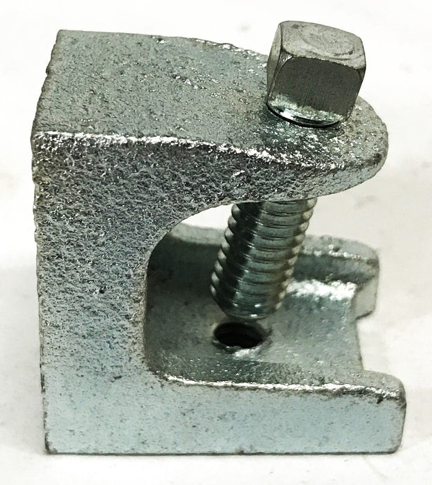Unbranded 1/4 inch Galvanized Strut Channel Beam Clamp [Lot of 9] NOS