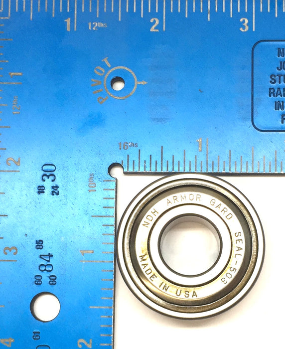NDH Double-Sided Sealed Steel Roller Bearing 3203AD (SEAL-503) NOS