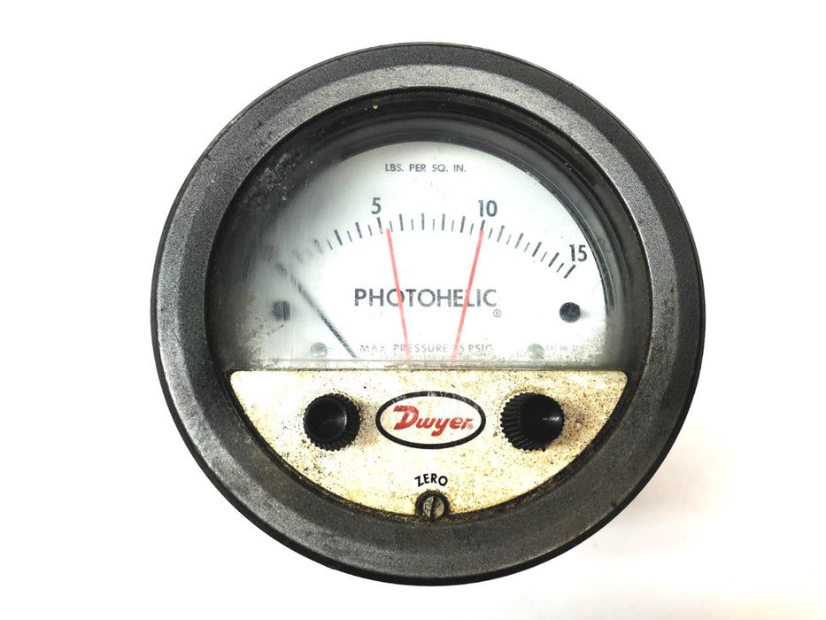 Dwyer Pressure Switch/Gauge ONLY (No Hardware) For CAPP 3Z15C (605624) USED