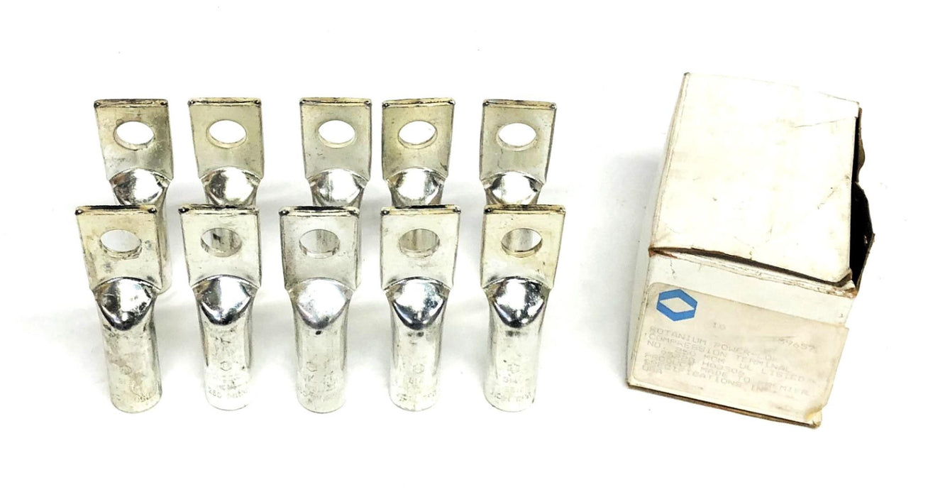Rotanium Power-Lok Box Of 10 Compression Terminal 250MCM (59657) NOS