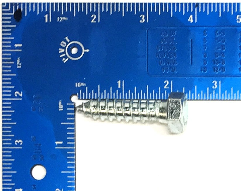 Brighton Best Box of (130) 1/2"-6 x 2" Zinc Hex Lag Screw 486526 NOS