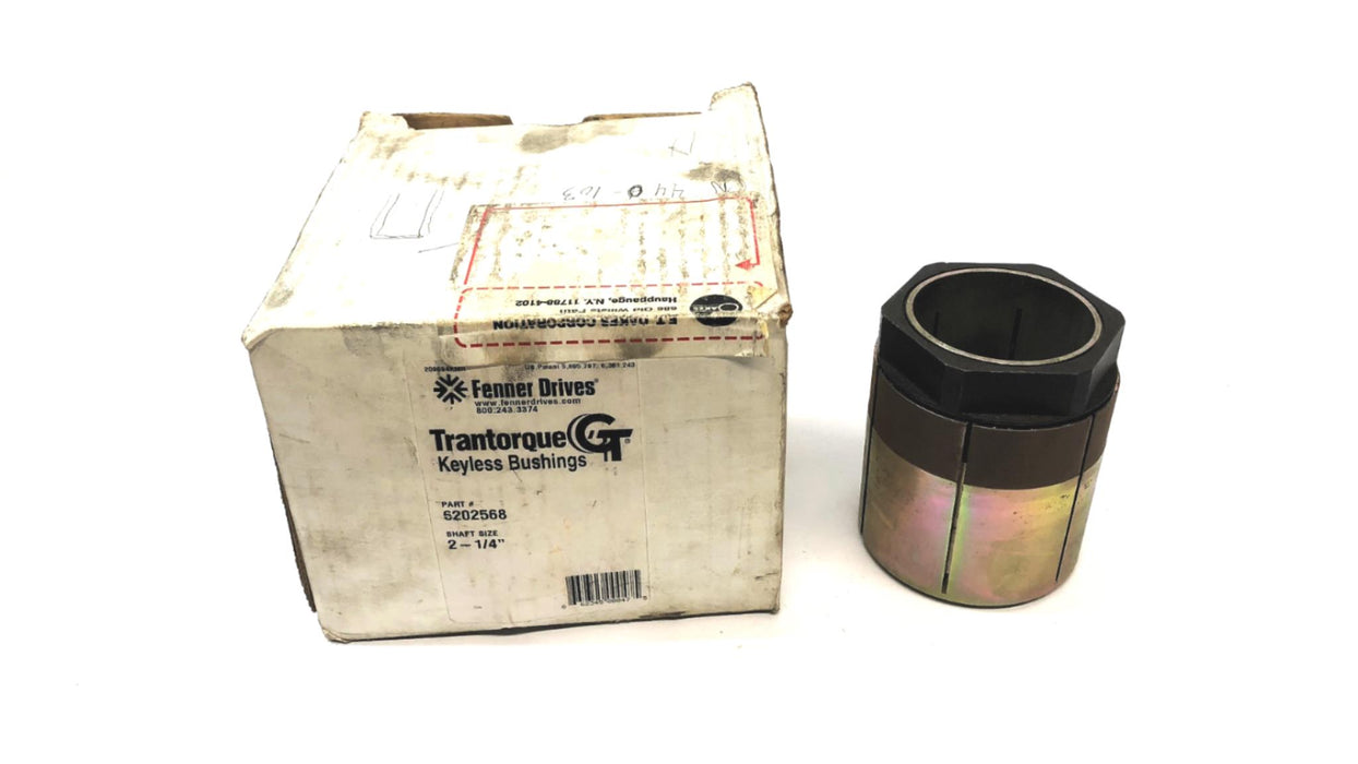 Fenner Drives Trantorque Keyless Bushing For 2-1/4" Shaft Size 6202568 NOS