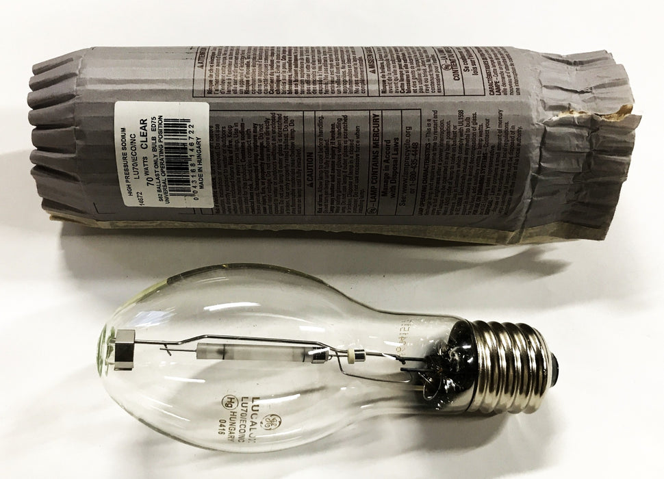 GE 70 watt Clear Lucalox Lamp 14672 [Lot of 3] NOS