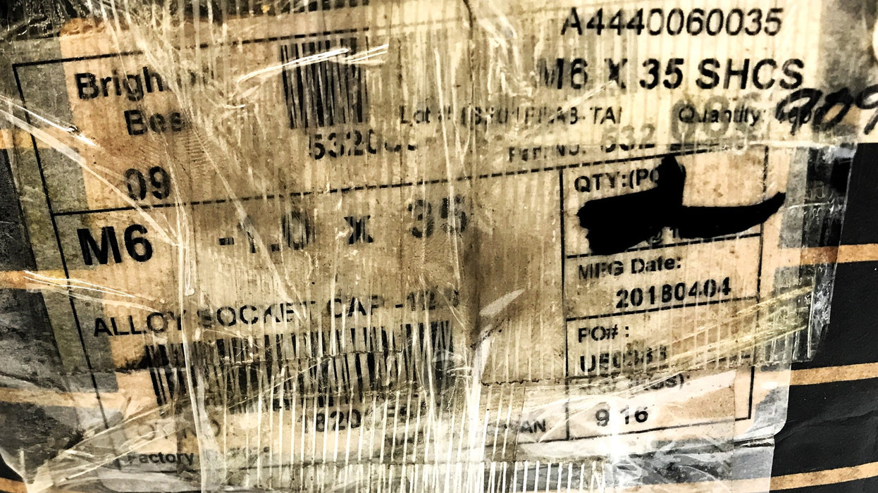 Brighton Best Box of (1200) M6-1.0 x 35 Alloy Socket Cap Screw A4440060035 NOS