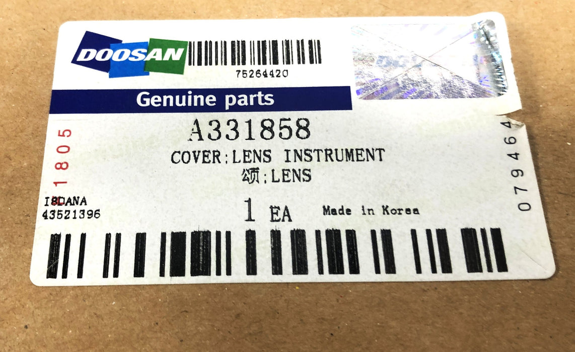 Doosan Lens Instrument Cover A331858 NOS