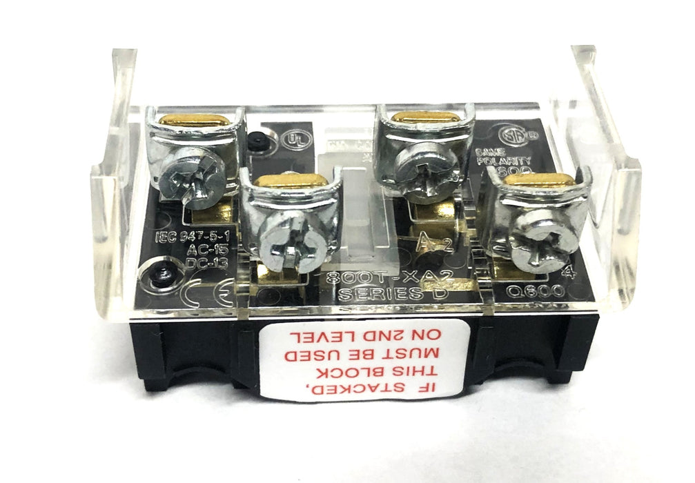 Allen-Bradley Contact Shallow Block 800T-XA2 [Lot of 2] NOS