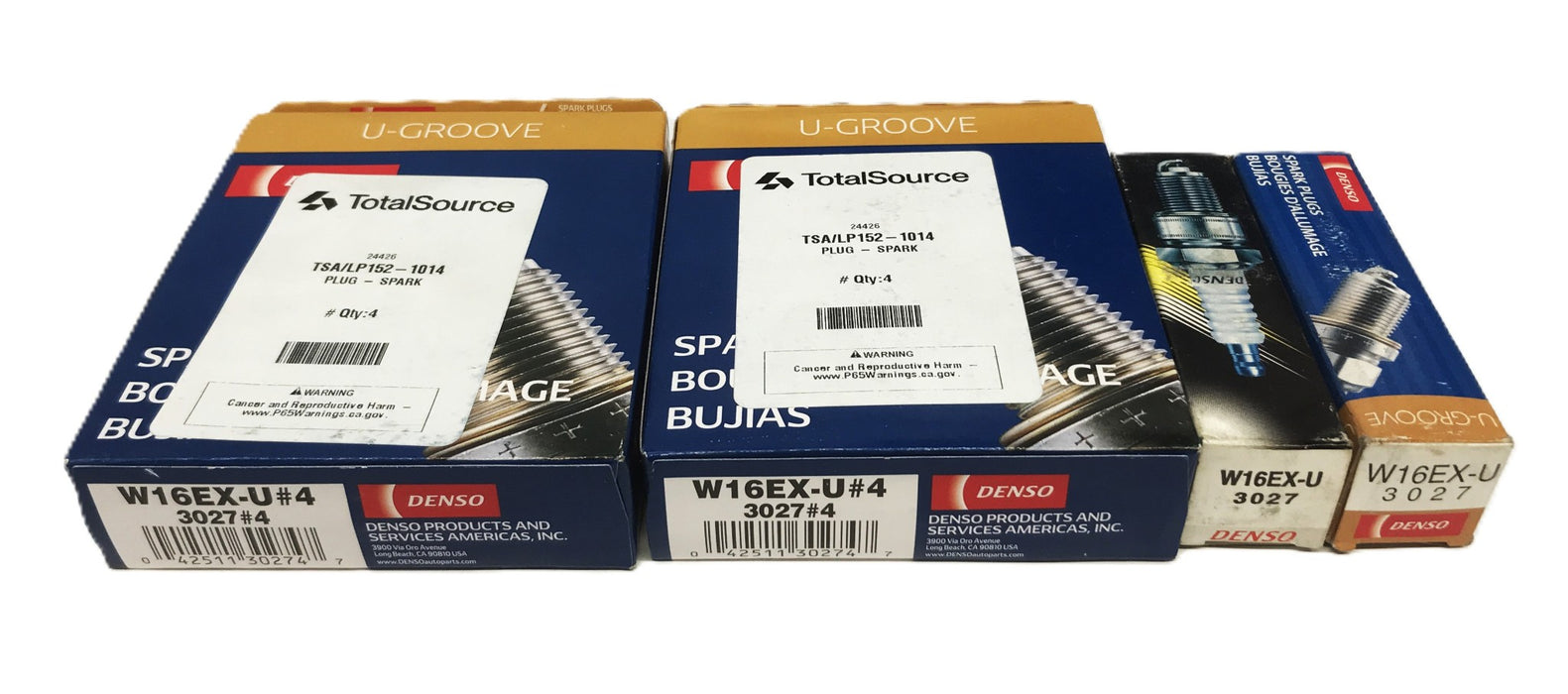 Denso U-Groove Spark Plug W16EX-U-3027 [Lot of 10] NOS