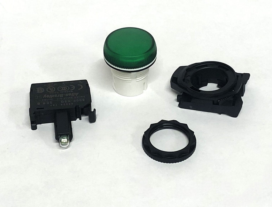 Allen-Bradley Green Pilot Light Assembly 800FP-P3PN5G NOS