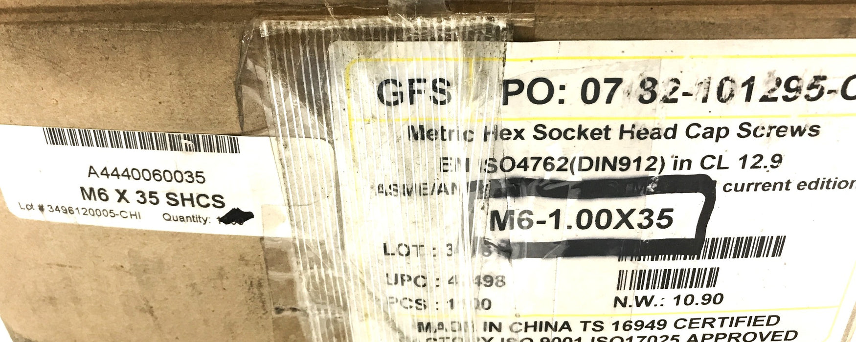 Unbranded Box of (1000) M6 x 35 Socket Cap Screw A4440060035 NOS