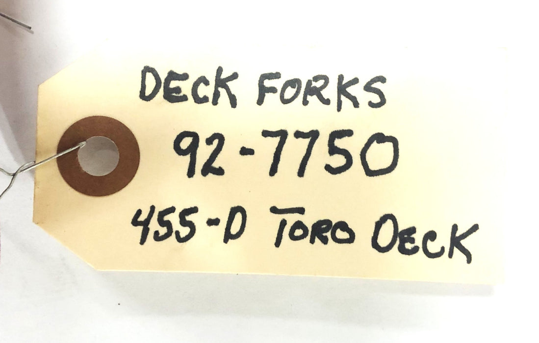 Toro Deck Castor Fork 92-7750 (455-D) NOS