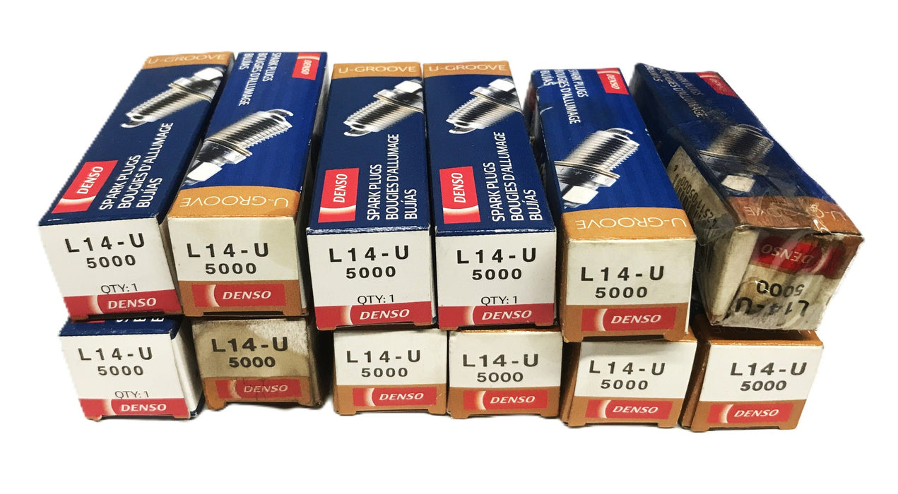 Denso U-Groove Spark Plus L14-U-5000 [Lot of 12] NOS