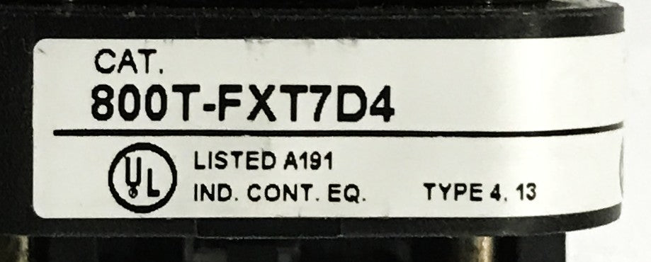 Allen-Bradley Blue Switch Push-Pull Device 800T-FXT7D4 NOS