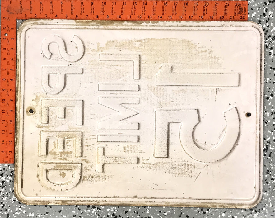 Unbranded Speed Limit 15 Steel Sign 24" x 18" x 2" USED