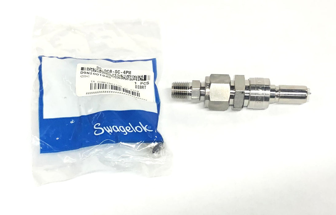 Swagelok TA Combination Quick Connect Stem SS-QC8-SC-4PM NOS