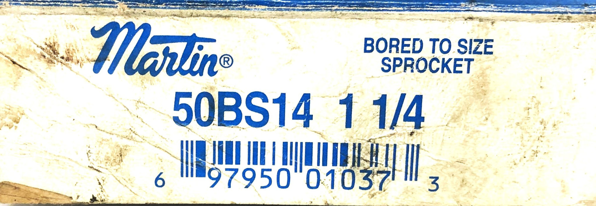 Martin Bored To Size Roller Chain Sprocket 50BS14 1-1/4 NOS