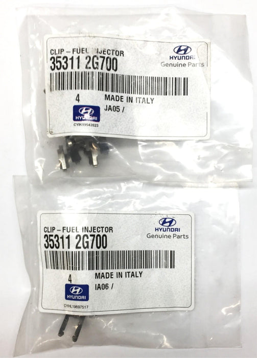 Hyundai Fuel Injector Clip Pack (4pcs) 35311 2G700 (353112G700) [Lot of 2] NOS