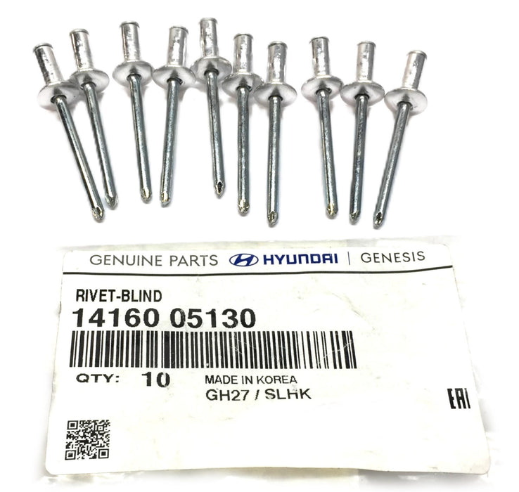 Hyundai Blind Rivet Pack 14161 05130 (10pcs) NOS