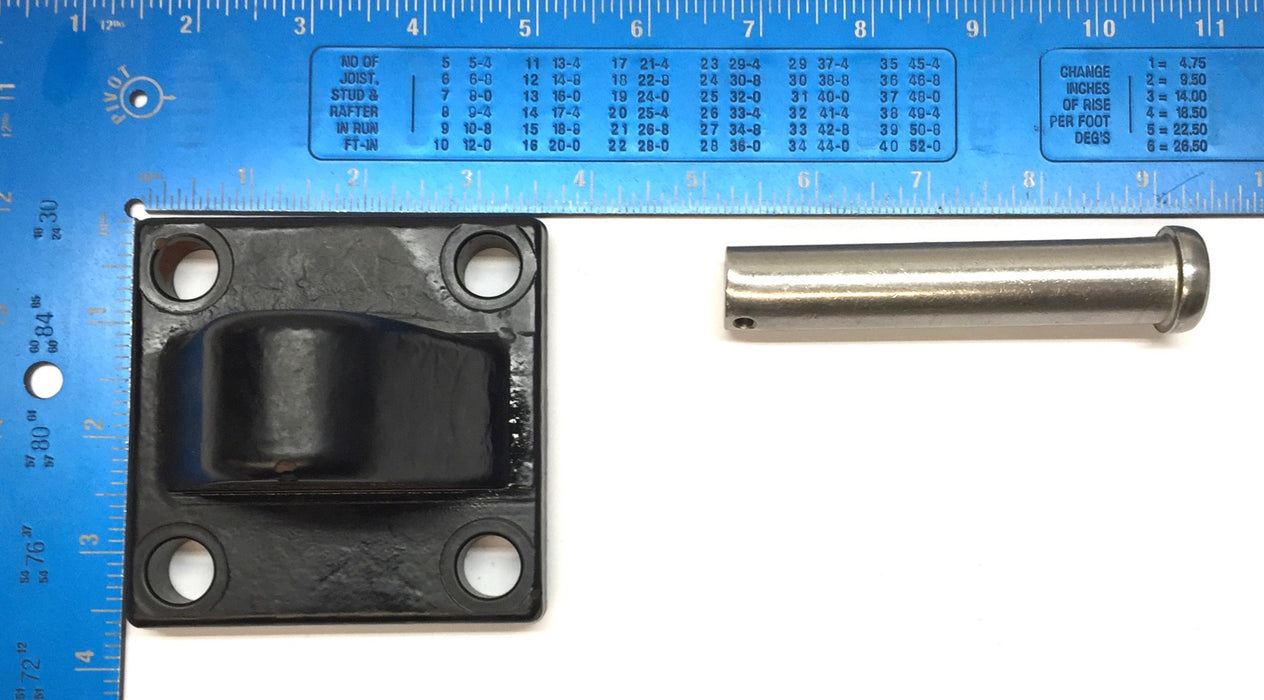 Unbranded 3-1/2" x 3-1/2" Bracket Mount with Pin BDEB-07 (0691960000) NOS