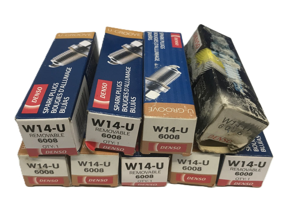 Denso U-Groove Spark Plugs W14-U-6008 [Lot of 9] NOS