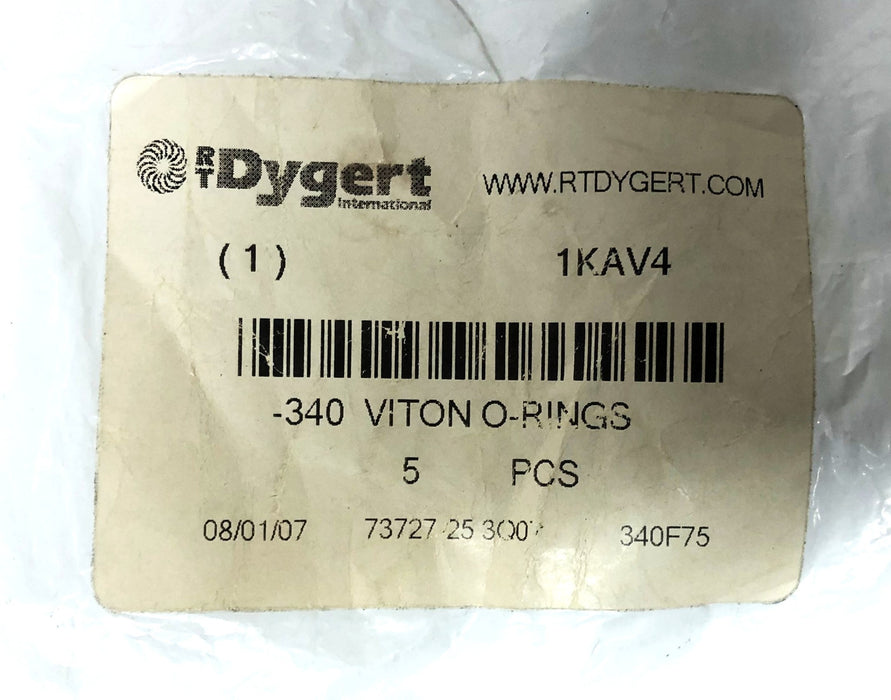 RT Dygert -340 Viton O-Rings 1KAV4 [Lot of 4] NOS