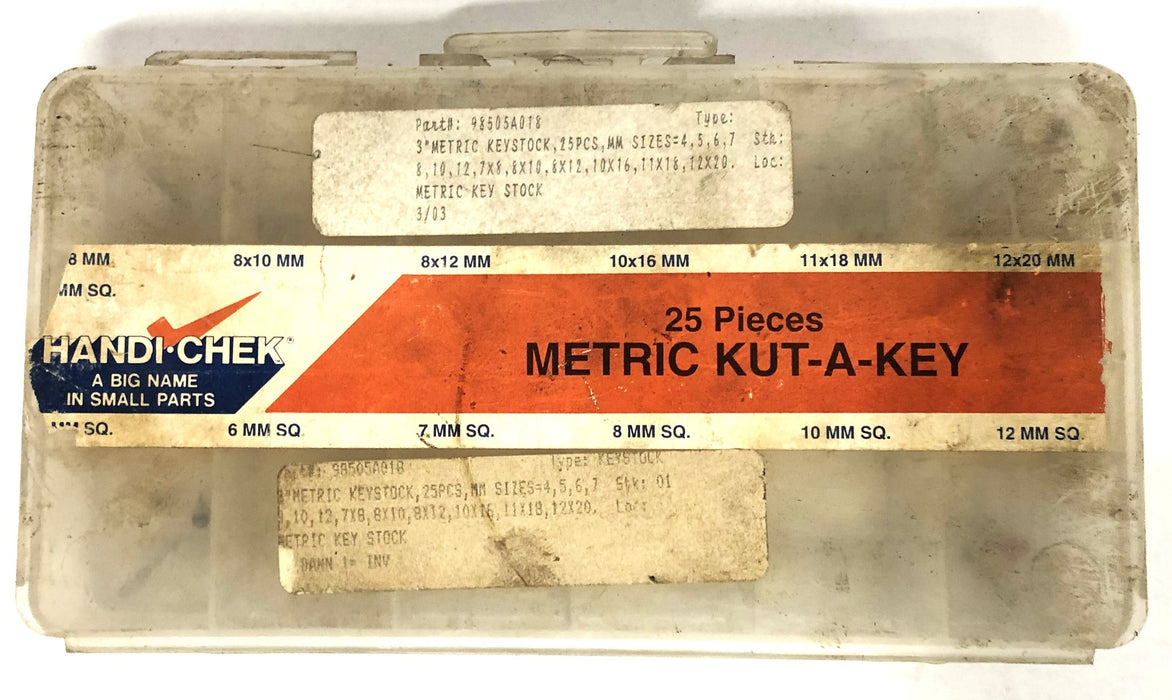 HANDI-CHEK Metric Kut-A-Key (12pcs) 68-1010 USED