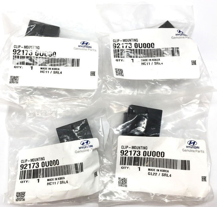 Hyundai Mounting Clip 92173 0U000 (921730U000) [Lot of 4] NOS