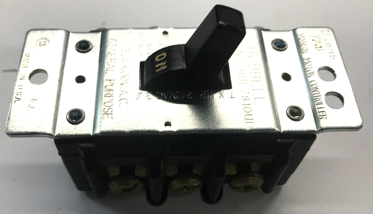 Hubbell Manual Motor Switch Controller HBL7810UD NOS