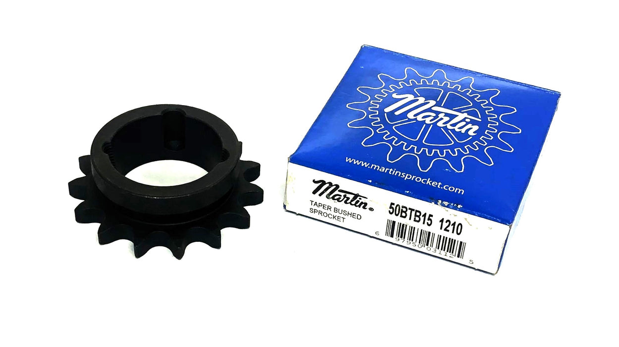 Martin 1210 Tapered Bushed Bore Roller Chain Sprocket 50BTB15 NOS