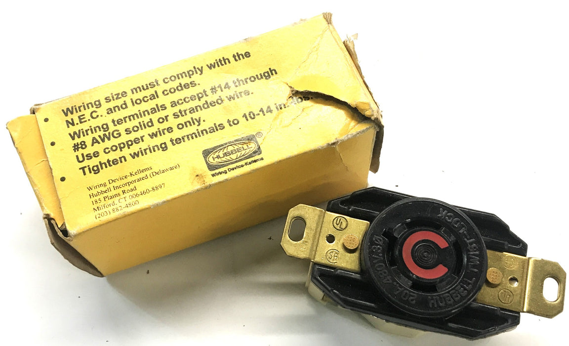Hubbell 3-Phase Twist-Lock Receptacle HBL2430 NOS