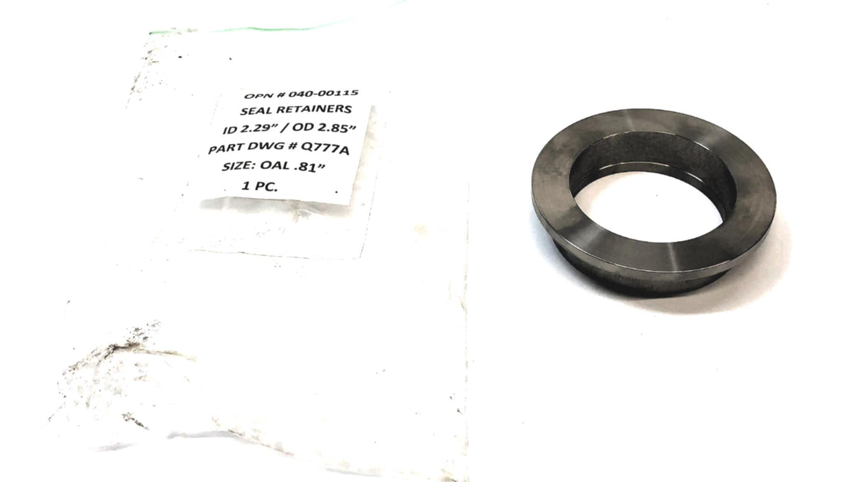 Unbranded 2.29" ID 2.85" OD Seal Retainer Q777A (040-00115) NOS