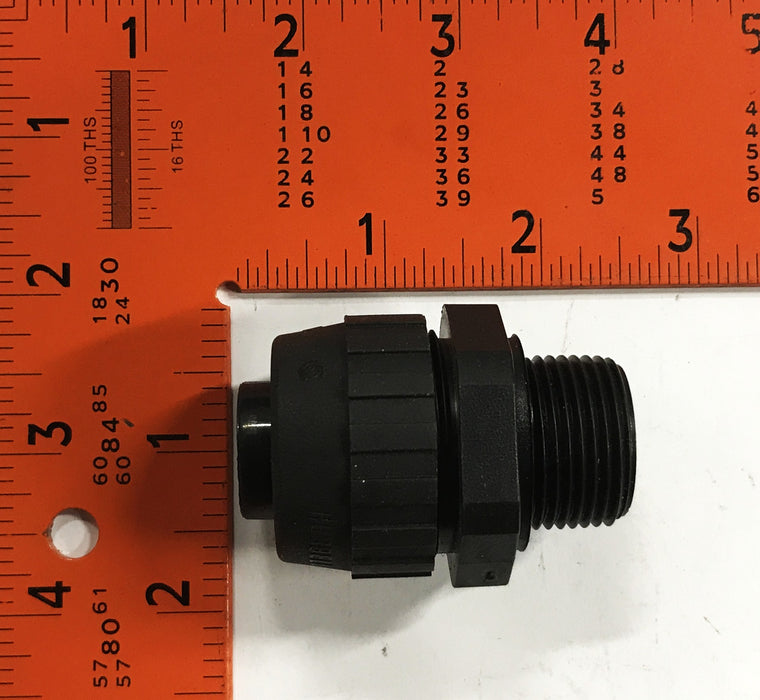 Hubbell 3/4 inch PVC Straight Conduit Connector FMNC-B [Lot of 3] NOS