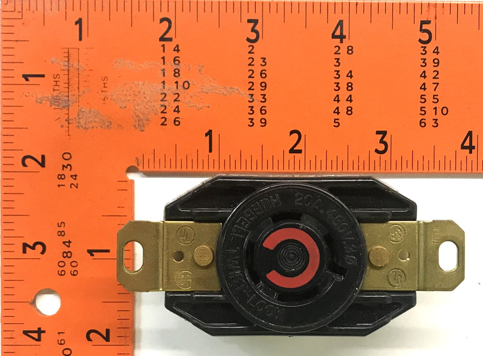 Hubbell 3-Phase Twist-Lock Receptacle HBL2430 NOS