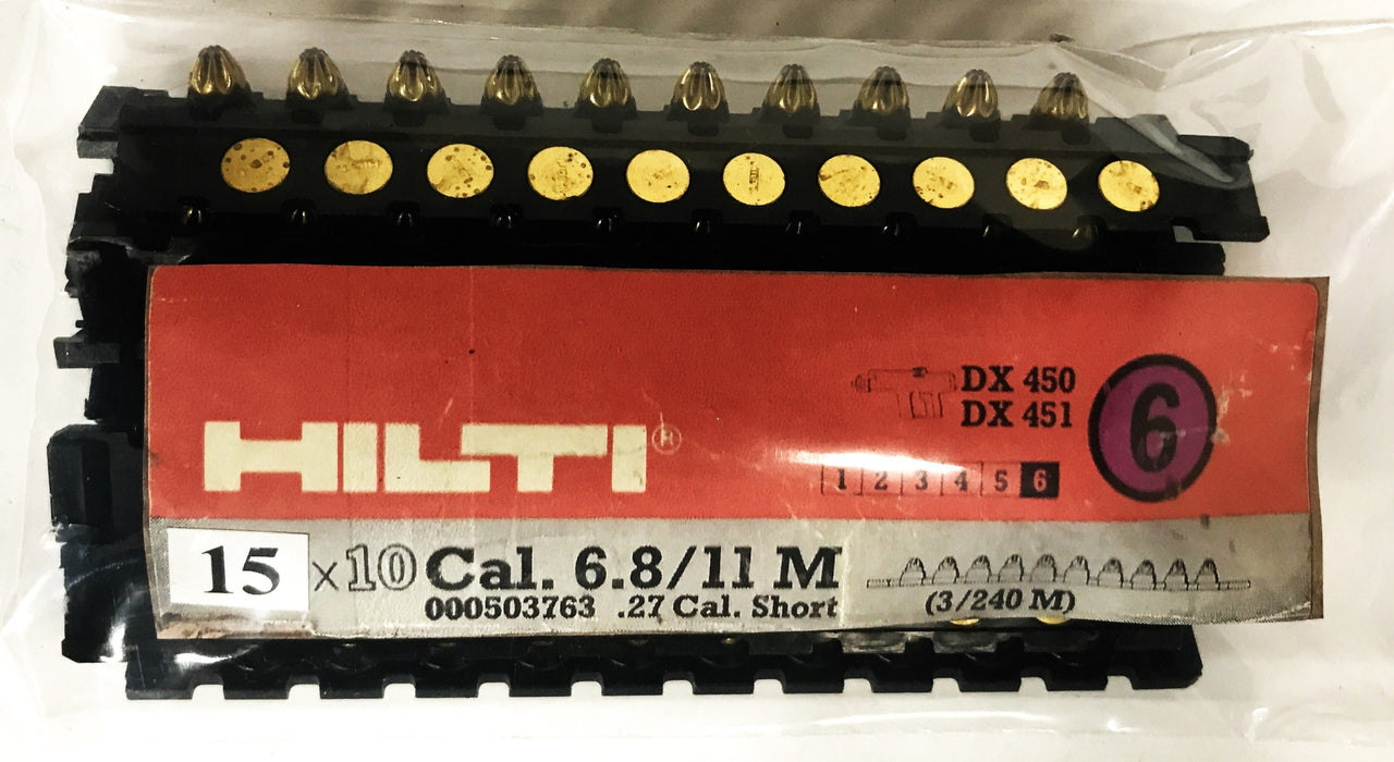 Hilti Level 6 Safety Cartridges (for Hilti450/451) 000503763 [Lot of 15] NOS