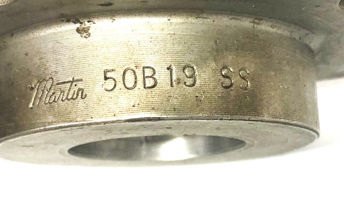 Martin 1.37 Inch Bore Roller Chain Sprocket 50B19SS NOS