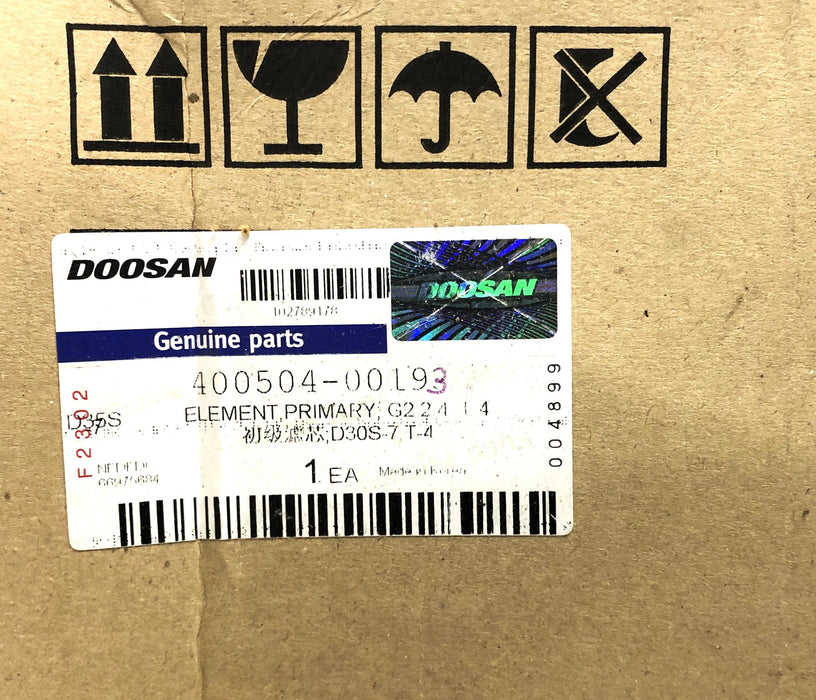 Doosan G2 24 T4 Primary Filter Element 400504-00193 NOS