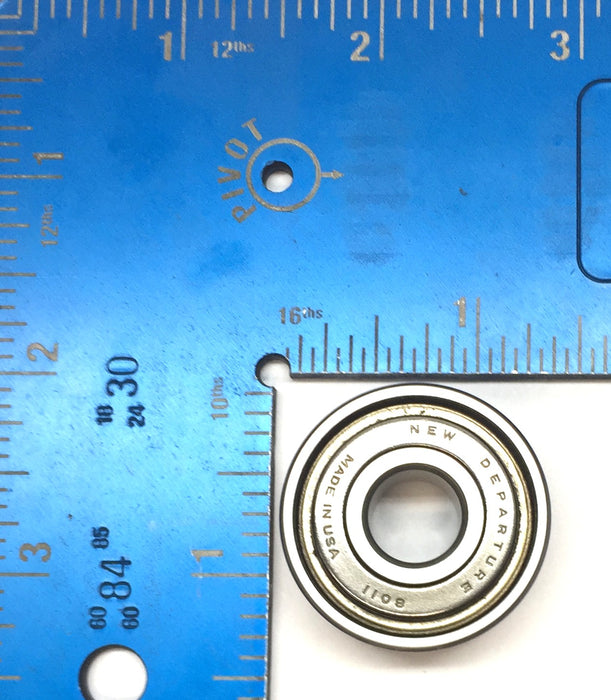 New Departure Sealed Roller Ball Bearing 8011 (No Box) NOS