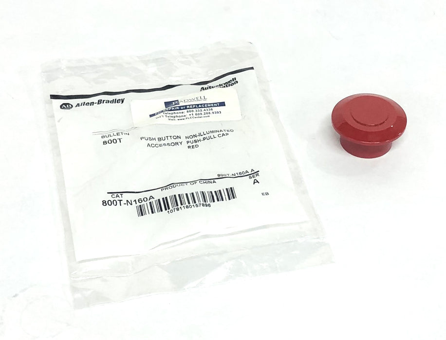 Allen-Bradley Non-Illuminated Push Button Push/Pull Cap 800T-N160A NOS