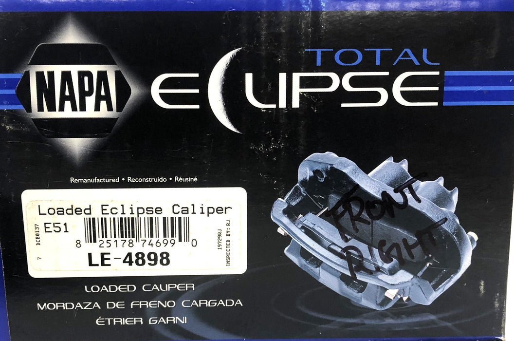 NAPA Total Eclipse Loaded Eclipse Caliper LE-4898 REMABUFACTURED