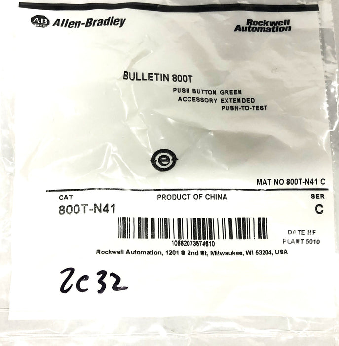 Allen-Bradley Push Button 800T-N41 [Lot of 3] NOS